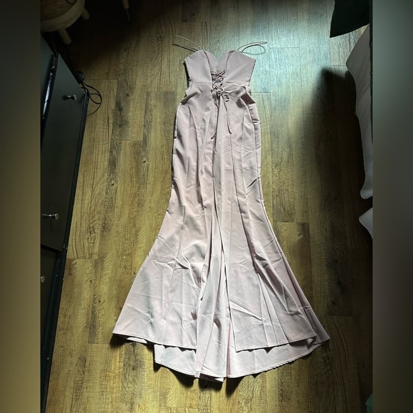 NOOKIE London Gown In Dusty Pink - Picture 4 of 7